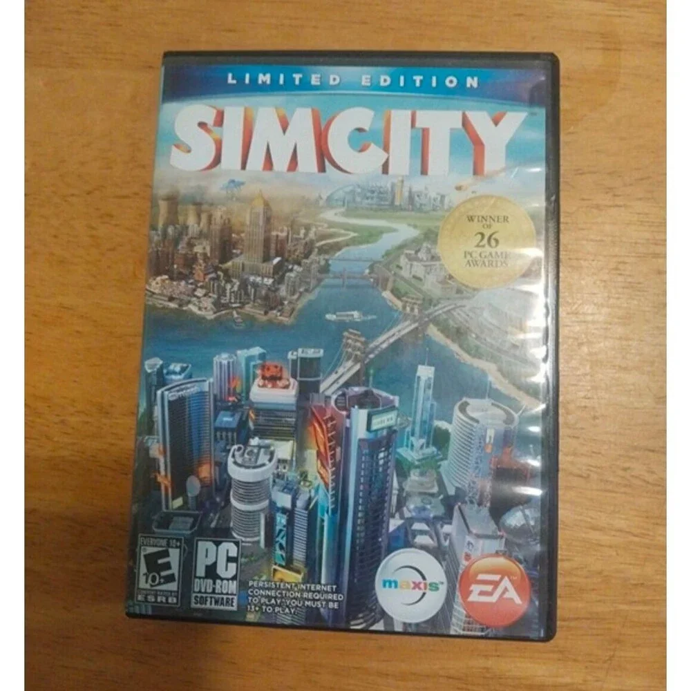 Sim City Limited Edition (PC, 2013) vintage computer game CD rom
